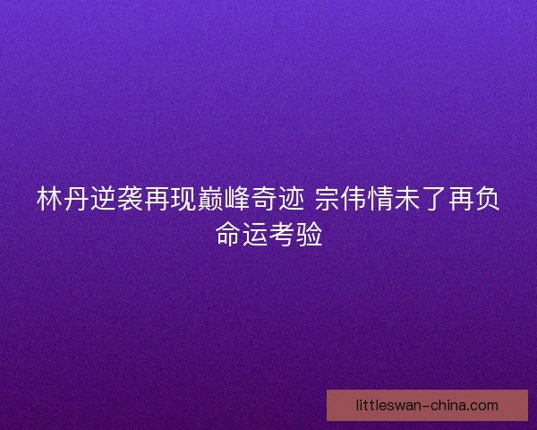 林丹逆袭再现巅峰奇迹 宗伟情未了再负命运考验