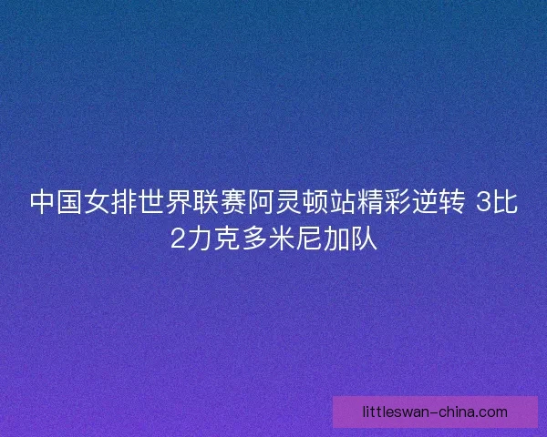 中国女排世界联赛阿灵顿站精彩逆转 3比2力克多米尼加队